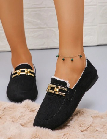 Mocasini SHEIN, negru