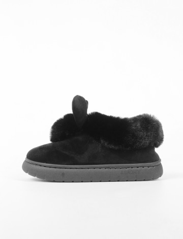 
						Papuci de Casa SHEIN, negru