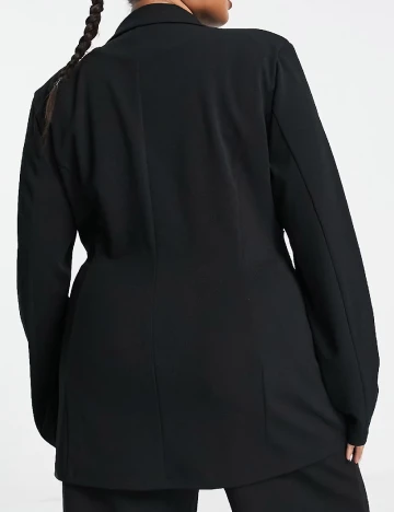 Blazer ASOS Curve, negru Negru