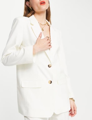 
						Sacou ASOS, alb