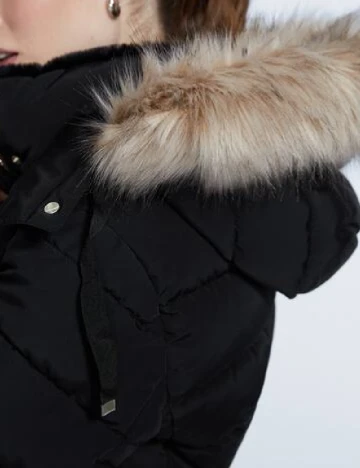 Geaca Stradivarius, negru Negru