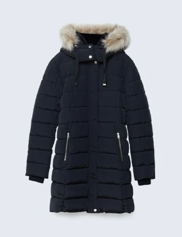 Geaca Stradivarius, negru Negru