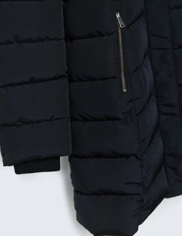 Geaca Stradivarius, negru Negru