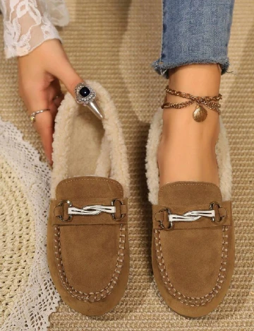 Mocasini SHEIN, maro Maro