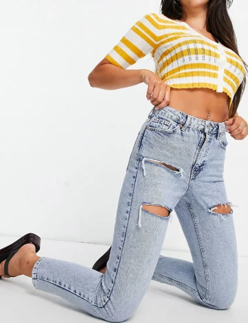 Blugi Top Shop, albastru