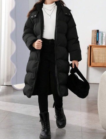 
						Geaca Shein Kids, negru