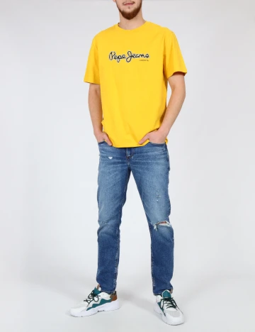 Tricou Pepe Jeans, galben Galben