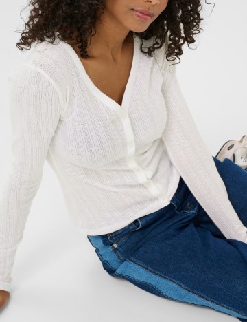 Cardigan Kaffe, alb