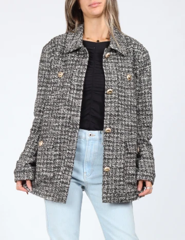 Jacheta Calliope, alb/negru Negru