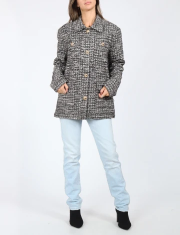 Jacheta Calliope, alb/negru Negru
