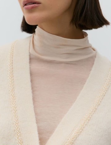 Cardigan Reserved, crem