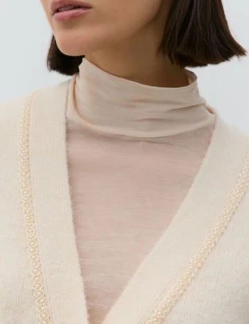 Cardigan Reserved, crem
