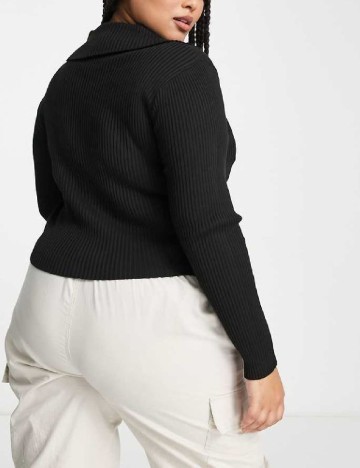 Cardigan DAISY STREET Curve, negru