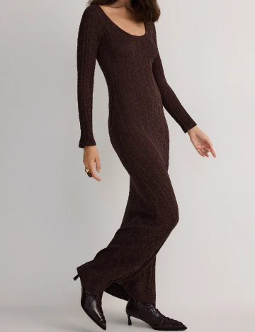 Rochie lunga Reserved, maro