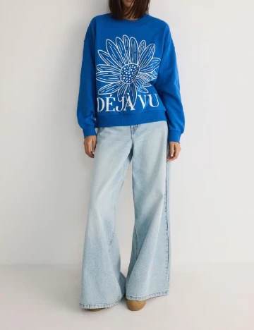 Bluza Oversize Reserved, albastru