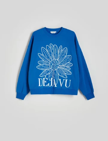 Bluza Oversize Reserved, albastru