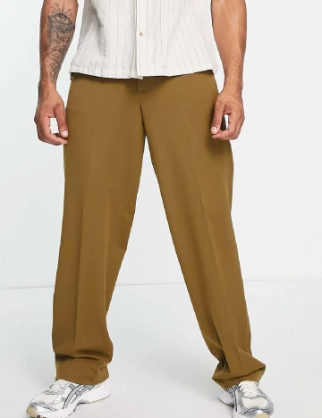 Pantaloni ASOS, kaki