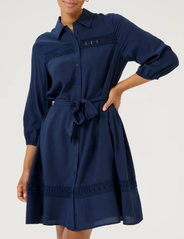 Rochie scurta Kaffe, bleumarin inchis Albastru