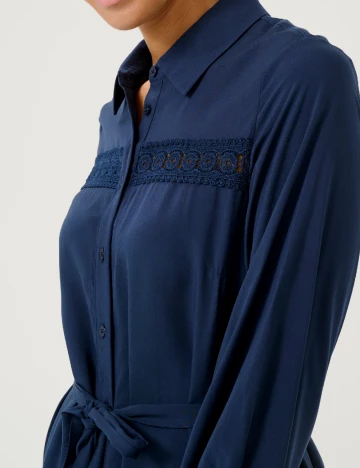 Rochie scurta Kaffe, bleumarin inchis Albastru