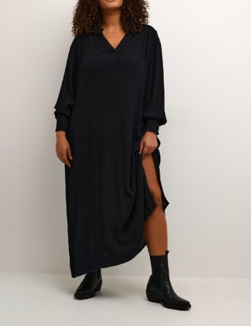 
						Rochie lunga Kaffe Curve, negru