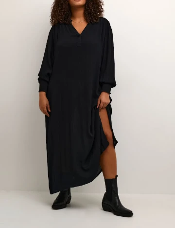 Rochie lunga Kaffe Curve, negru