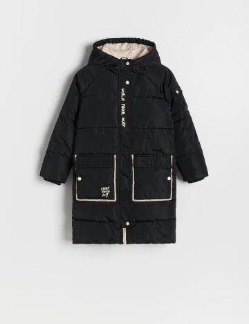 Geaca Reserved, negru Negru
