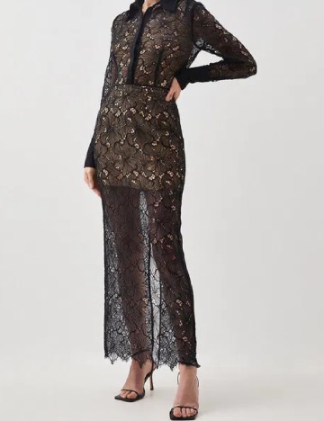 
						Fusta Karen Millen, negru
