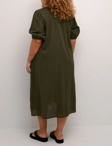 Rochie medie Kaffe Curve, verde Verde
