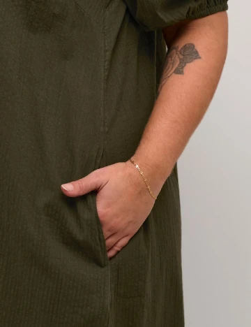 Rochie medie Kaffe Curve, verde Verde