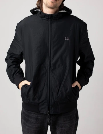 Geaca Fred Perry, negru Negru