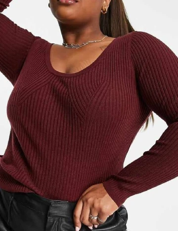 Bluza ASOS Curve, visiniu