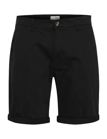 Pantaloni scurti !Solid, negru Negru