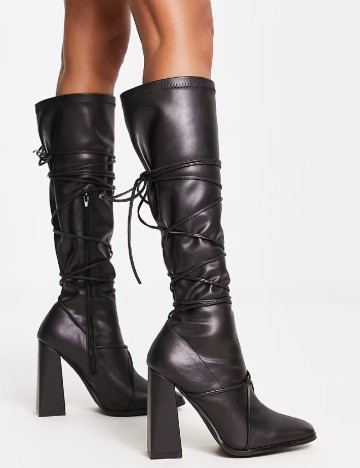 
						Cizme Public Desire, negru