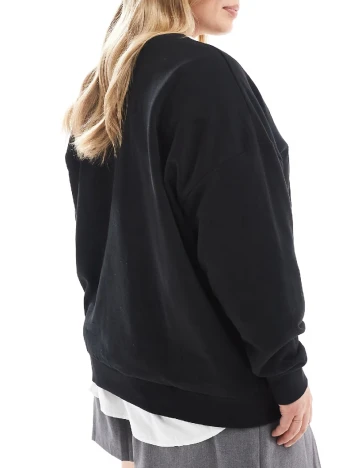 Bluza ASOS Curve, negru