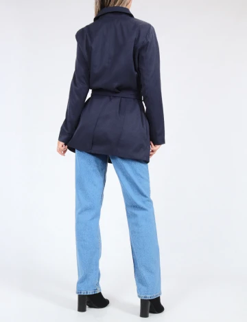Trench Only, bleumarin Albastru