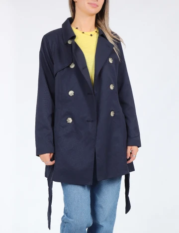 Trench Only, bleumarin Albastru