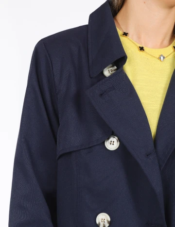 Trench Only, bleumarin Albastru