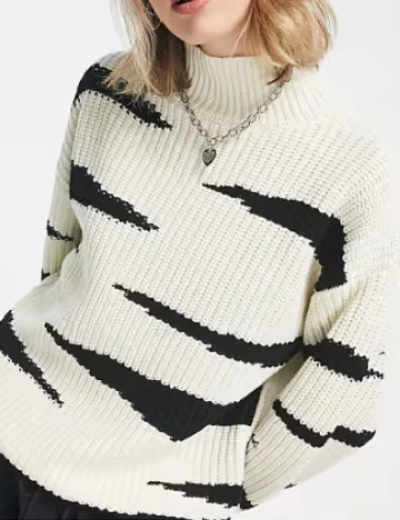 Pulover ASOS, ecru