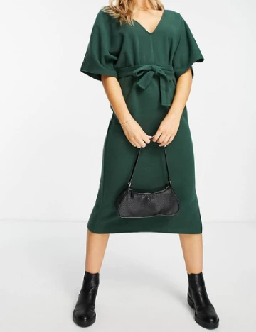 Rochie medie ASOS, verde