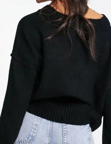 Pulover ASOS Curve, negru