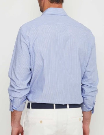 Camasa HACKETT, alb/albastru Albastru