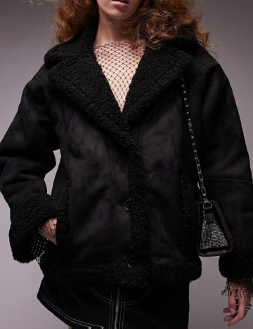 
						Jacheta Top Shop, negru