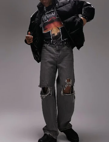 Geaca Topman, negru Negru