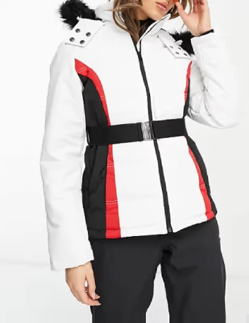 Geaca Threadbare, alb Alb