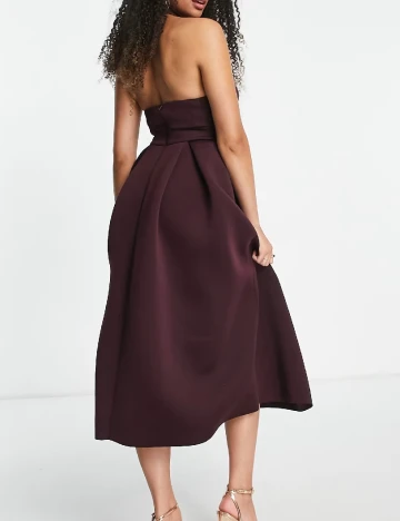 Rochie medie ASOS, pruna