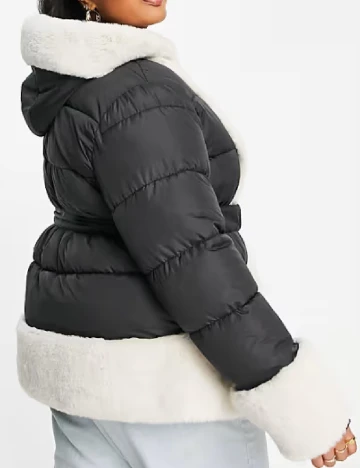 Geaca ASOS Curve, negru Negru