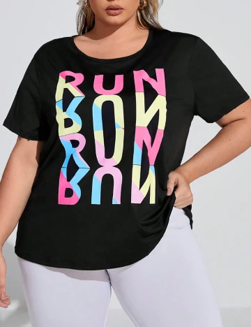 Tricou SHEIN CURVE, negru