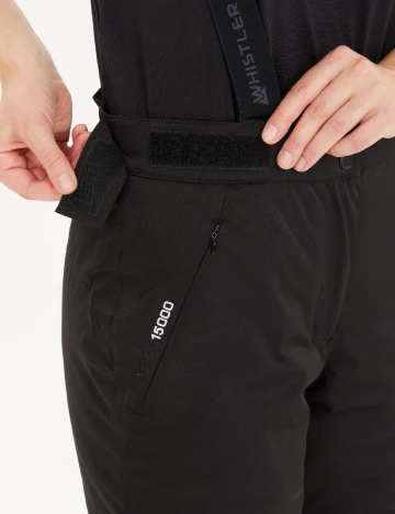 Salopeta de ski Whistler, negru