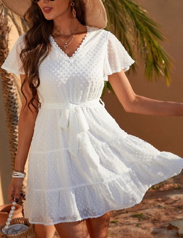 
						Rochie scurta SHEIN, alb