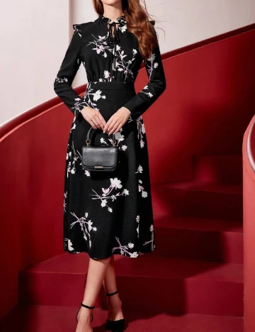 Rochie medie MOTF, negru Negru